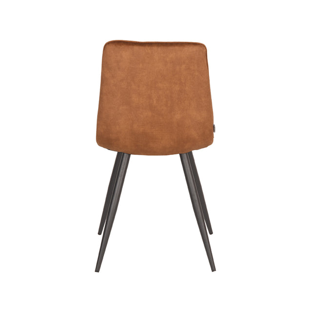 LABEL51 Eetkamerstoel Jelt - Oker - Velours van LABEL51 - laagste prijs offerte van PureWonen