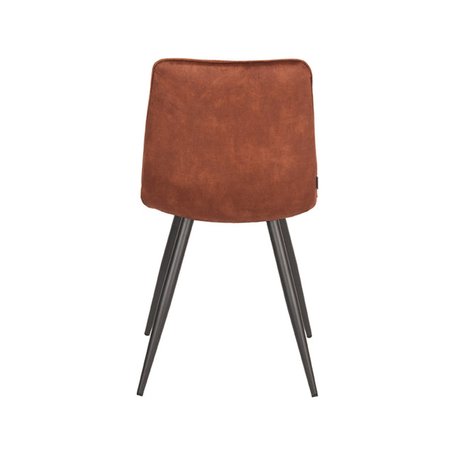 LABEL51 Eetkamerstoel Jelt - Rust - Velours van LABEL51 – Luxe comfort op maat van PureWonen. Vraag naar de beste prijs.