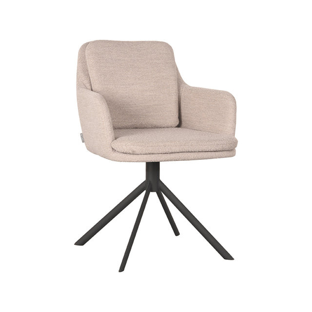 LABEL51 Eetkamerstoel Joy - Naturel - Boucle van LABEL51 - laagste prijs offerte van PureWonen