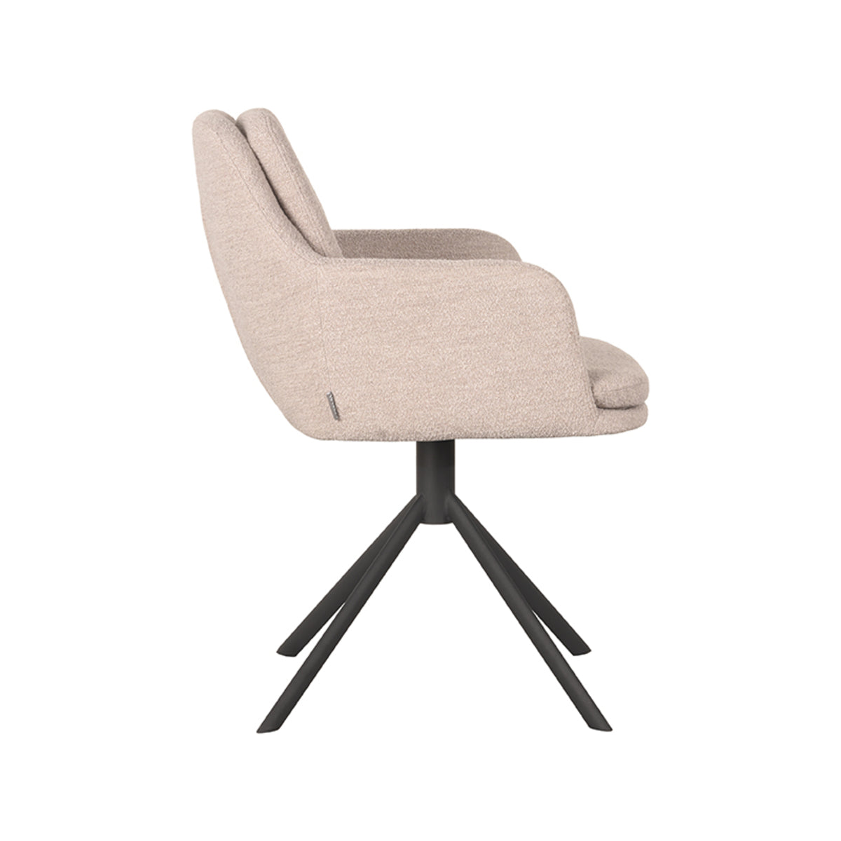 LABEL51 Eetkamerstoel Joy - Naturel - Boucle van LABEL51 - laagste prijs offerte van PureWonen