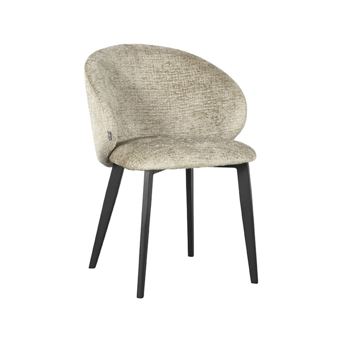 LABEL51 Eetkamerstoel Logan - Beige - Fluweel van LABEL51 - laagste prijs offerte van PureWonen