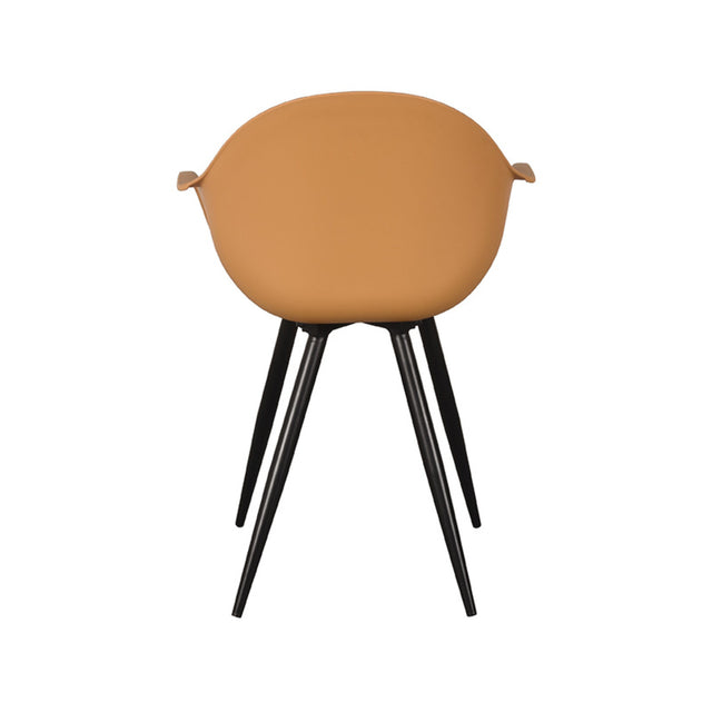LABEL51 Eetkamerstoel Luca - Oker - Kunststof van LABEL51 – Luxe comfort op maat van PureWonen. Vraag naar de beste prijs.