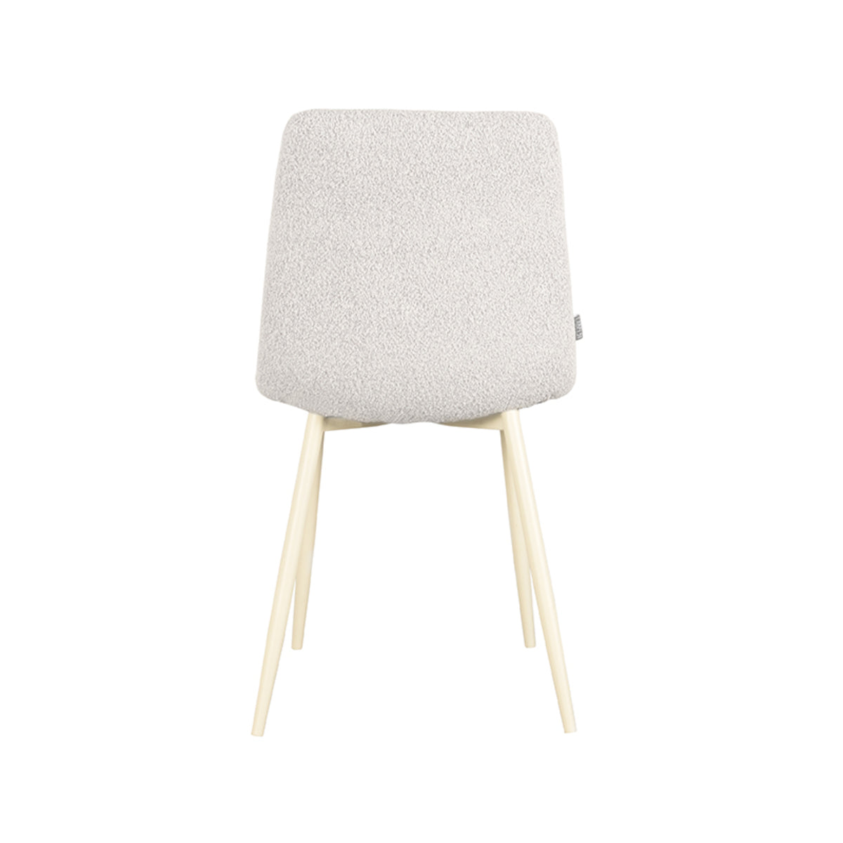 LABEL51 Eetkamerstoel Nino - Wit - Boucle van LABEL51 - laagste prijs offerte van PureWonen