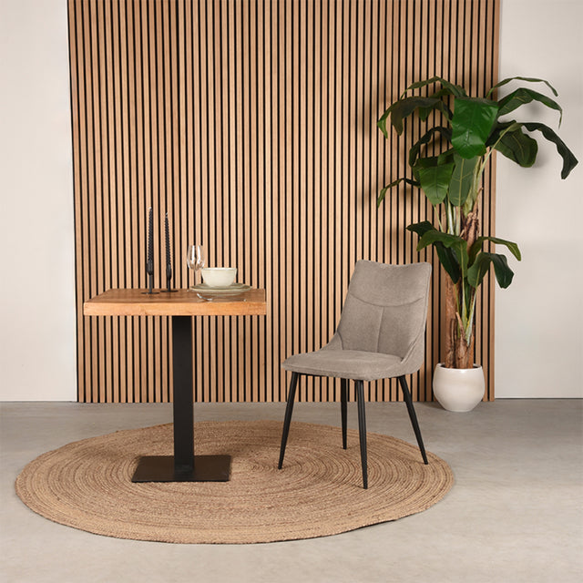 LABEL51 Eetkamerstoel Riv - Clay - Synthetisch van LABEL51 – Luxe comfort op maat van PureWonen. Vraag naar de beste prijs.