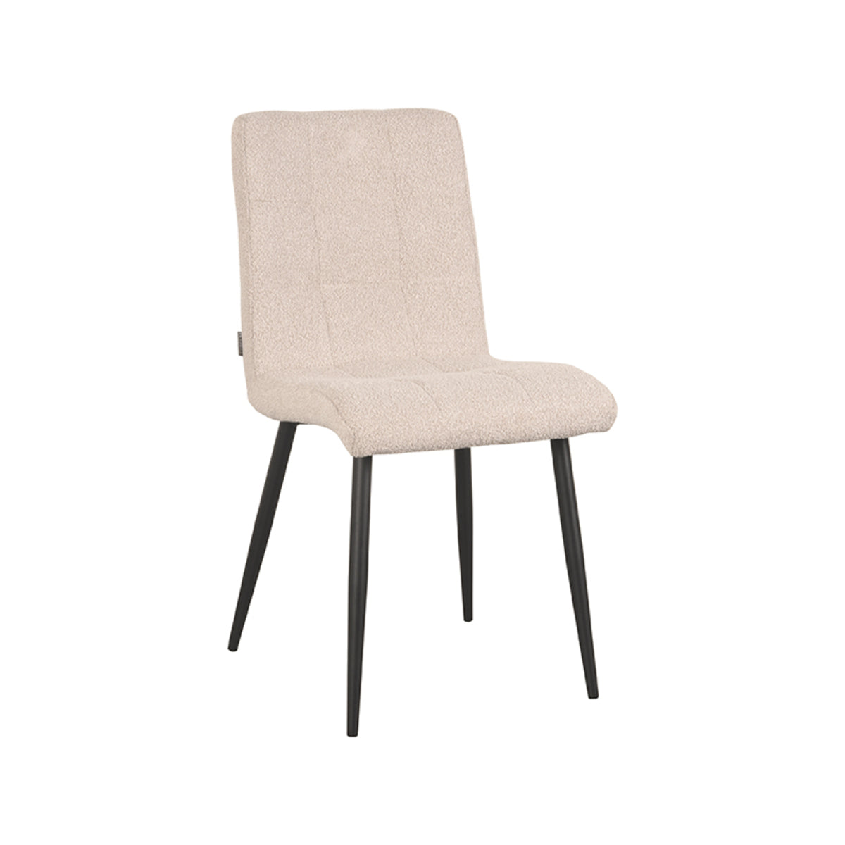 LABEL51 Eetkamerstoel Sam - Naturel - Boucle van LABEL51 – Luxe comfort op maat van PureWonen. Vraag naar de beste prijs.