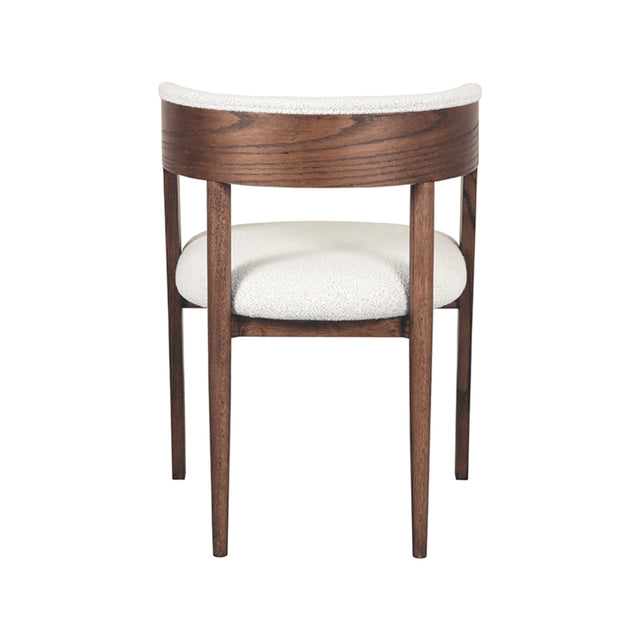 LABEL51 Eetkamerstoel Sasha - Wit - Boucle van LABEL51 – Luxe comfort op maat van PureWonen. Vraag naar de beste prijs.