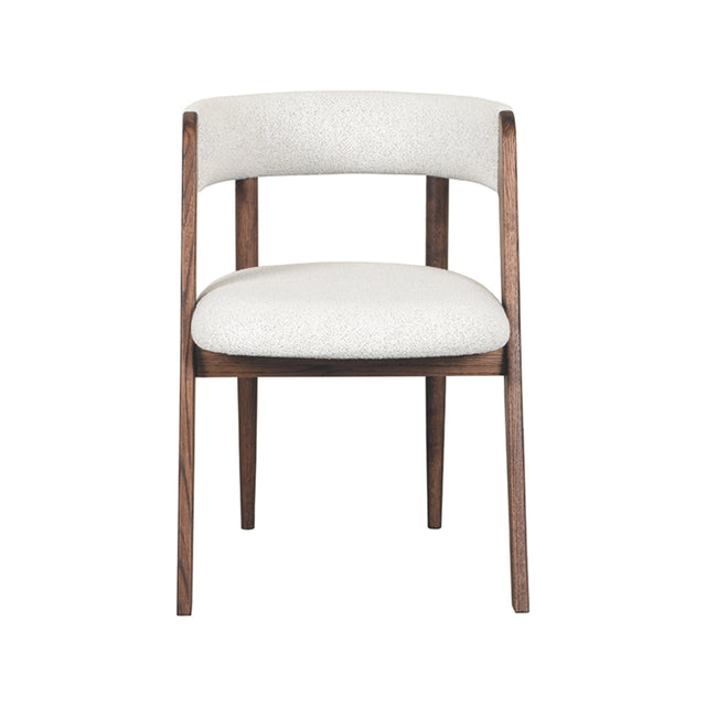 LABEL51 Eetkamerstoel Sasha - Wit - Boucle van LABEL51 – Luxe comfort op maat van PureWonen. Vraag naar de beste prijs.