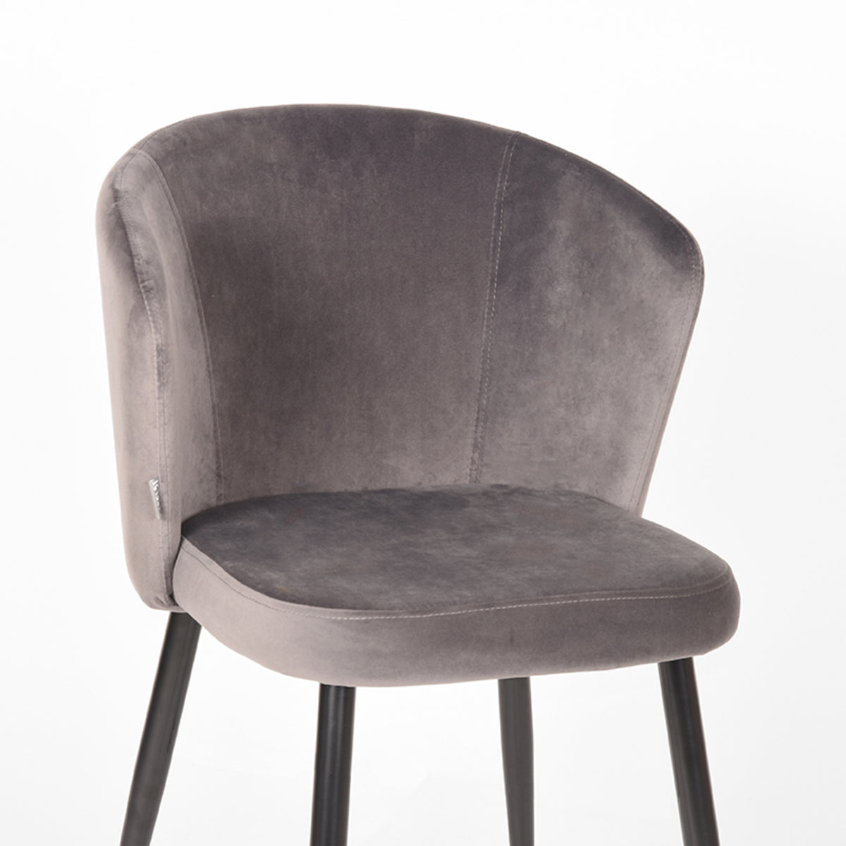 LABEL51 Eetkamerstoel Wave - Grijs - Fluweel van LABEL51 – Luxe comfort op maat van PureWonen. Vraag naar de beste prijs.