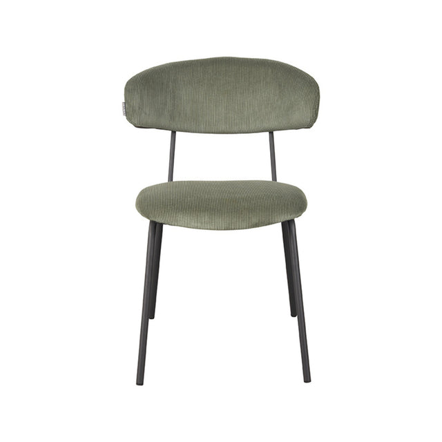 LABEL51 Eetkamerstoel Zack - Forest - Ribcord van LABEL51 – Luxe comfort op maat van PureWonen. Vraag naar de beste prijs.