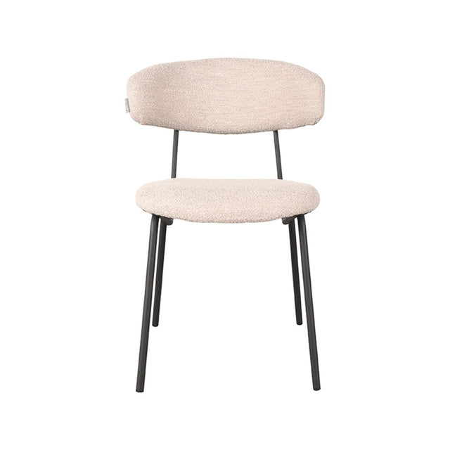 LABEL51 Eetkamerstoel Zack - Naturel - Boucle van LABEL51 - laagste prijs offerte van PureWonen