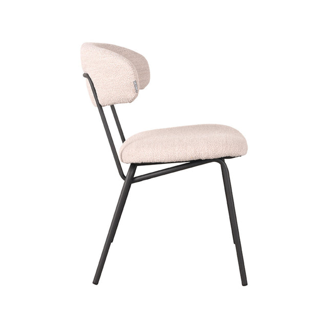 LABEL51 Eetkamerstoel Zack - Naturel - Boucle van LABEL51 - laagste prijs offerte van PureWonen