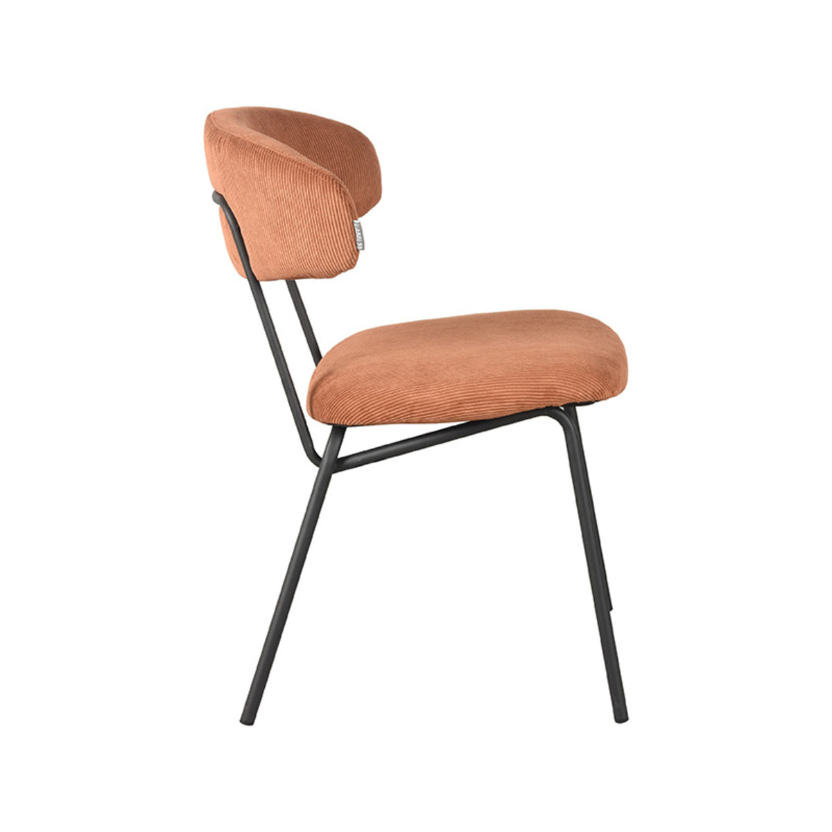 LABEL51 Eetkamerstoel Zack - Rust - Ribcord van LABEL51 – Luxe comfort op maat van PureWonen. Vraag naar de beste prijs.