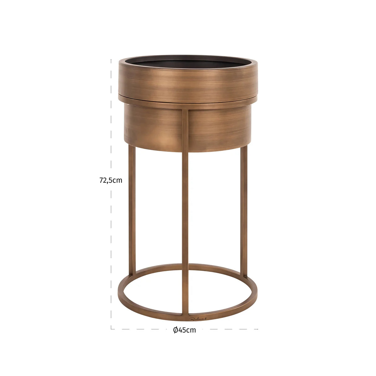 Plantenbak Chadd brushed gold
