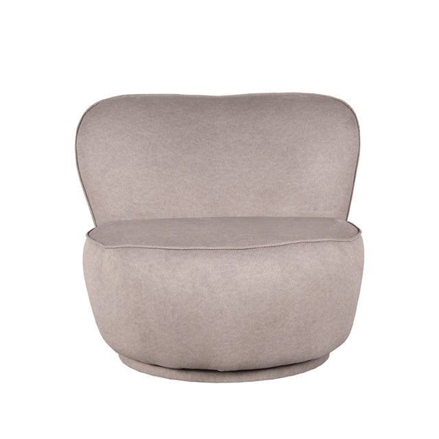 LABEL51 Fauteuil Bunny - Taupe - Microfiber van LABEL51 – Luxe comfort op maat van PureWonen. Vraag naar de beste prijs.