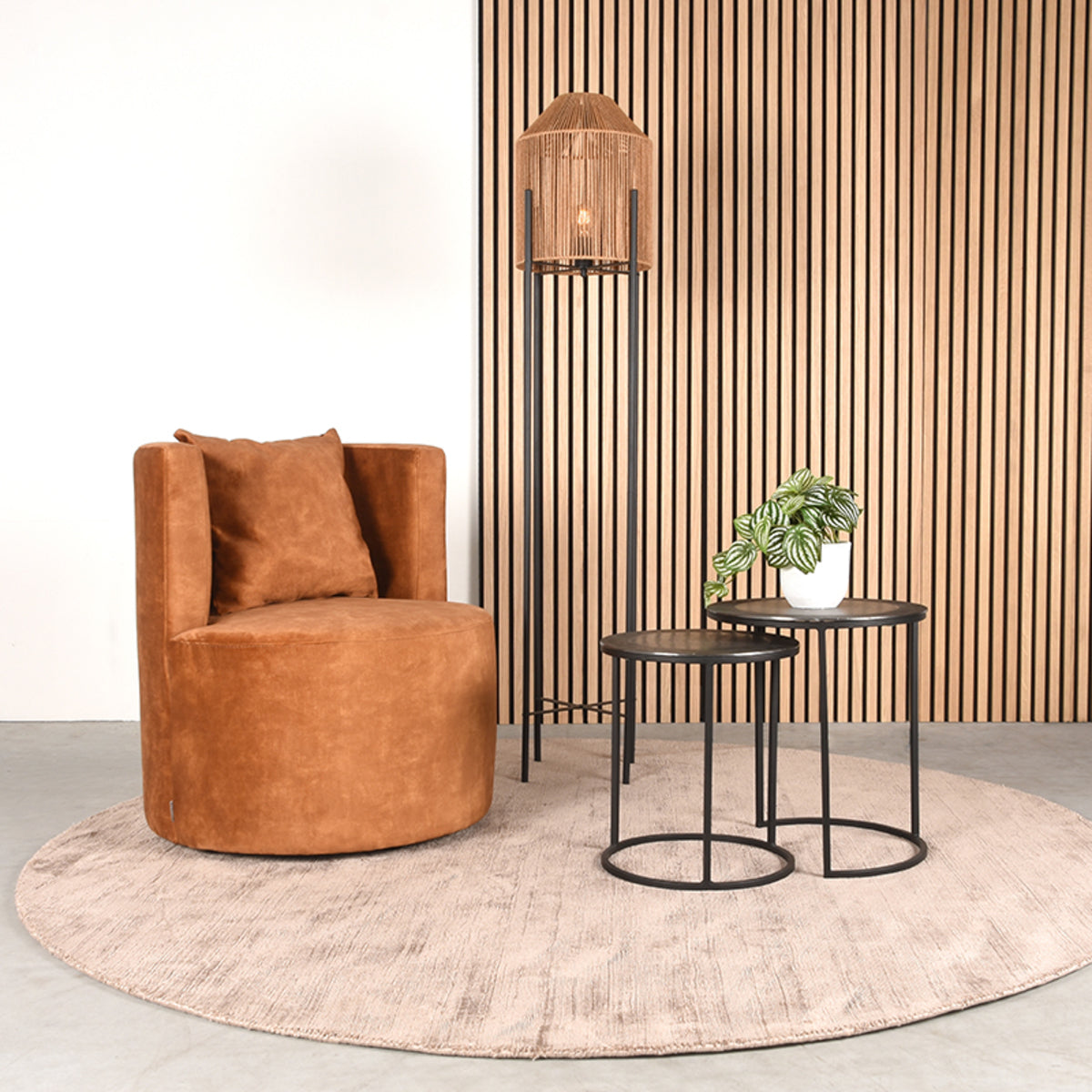 LABEL51 Fauteuil Evy - Oker - Velours - 65 cm van LABEL51 – Luxe comfort op maat van PureWonen. Vraag naar de beste prijs.