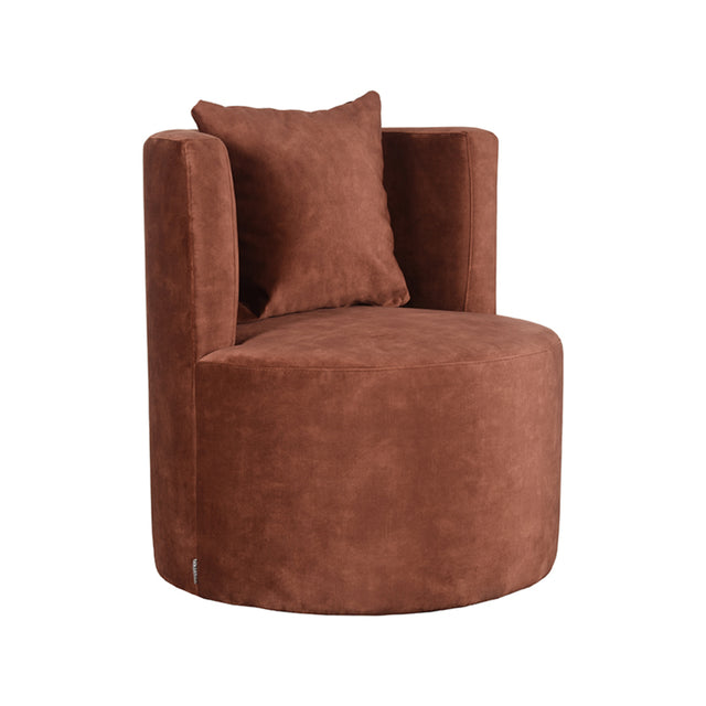 LABEL51 Fauteuil Evy - Rust - Velours - 65 cm van LABEL51 - laagste prijs offerte van PureWonen