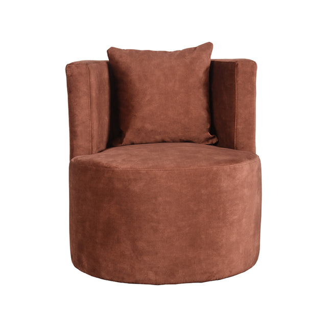 LABEL51 Fauteuil Evy - Rust - Velours - 65 cm van LABEL51 - laagste prijs offerte van PureWonen