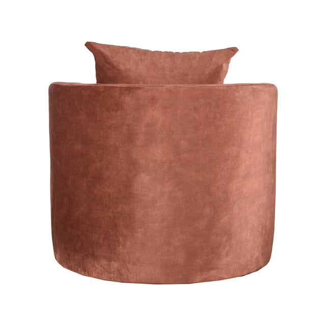 LABEL51 Fauteuil Evy - Rust - Velours - 90 cm van LABEL51 – Luxe comfort op maat van PureWonen. Vraag naar de beste prijs.