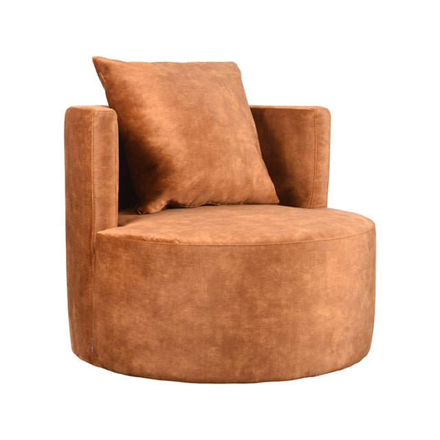 LABEL51 Fauteuil Evy - Oker - Velours - 90 cm van LABEL51 – Luxe comfort op maat van PureWonen. Vraag naar de beste prijs.