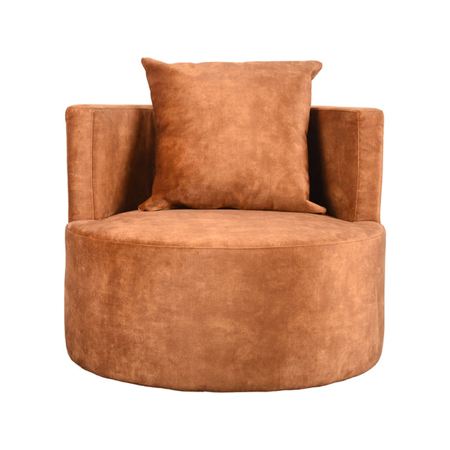LABEL51 Fauteuil Evy - Oker - Velours - 90 cm van LABEL51 – Luxe comfort op maat van PureWonen. Vraag naar de beste prijs.