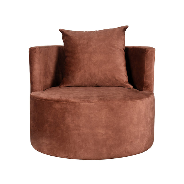 LABEL51 Fauteuil Evy - Rust - Velours - 90 cm van LABEL51 – Luxe comfort op maat van PureWonen. Vraag naar de beste prijs.