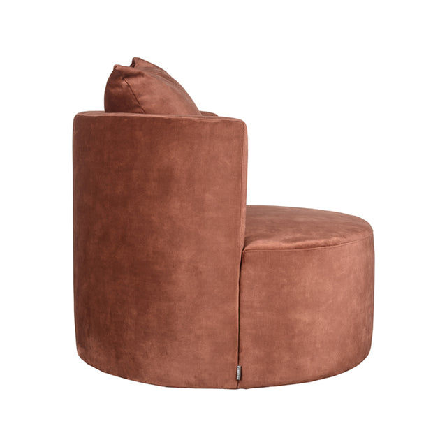 LABEL51 Fauteuil Evy - Rust - Velours - 90 cm van LABEL51 – Luxe comfort op maat van PureWonen. Vraag naar de beste prijs.