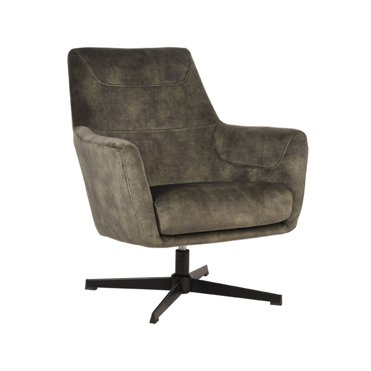 LABEL51 Fauteuil Toby - Hunter - Velours van LABEL51 – Luxe comfort op maat van PureWonen. Vraag naar de beste prijs.