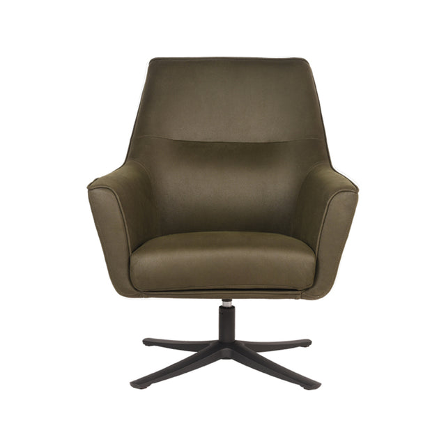 LABEL51 Fauteuil Tod - Army green - Microfiber van LABEL51 – Luxe comfort op maat van PureWonen. Vraag naar de beste prijs.
