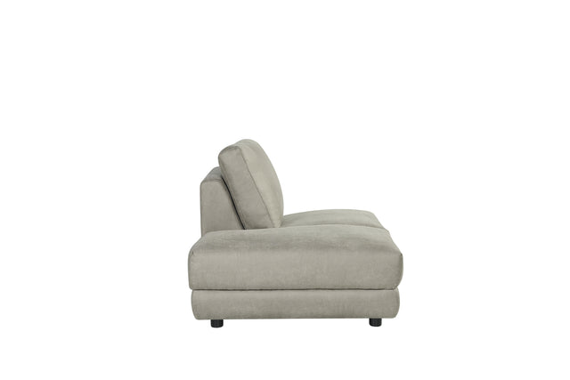 LABEL51 Bank Tivoli - Taupe - Micro Suede - Ottomane Links Voorstaand van LABEL51 – Luxe comfort op maat van PureWonen. Vraag naar de beste prijs.