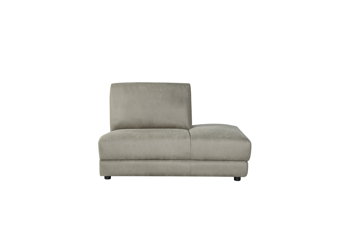 LABEL51 Bank Tivoli - Taupe - Micro Suede - Ottomane Rechts Voorstaand van LABEL51 - laagste prijs offerte van PureWonen