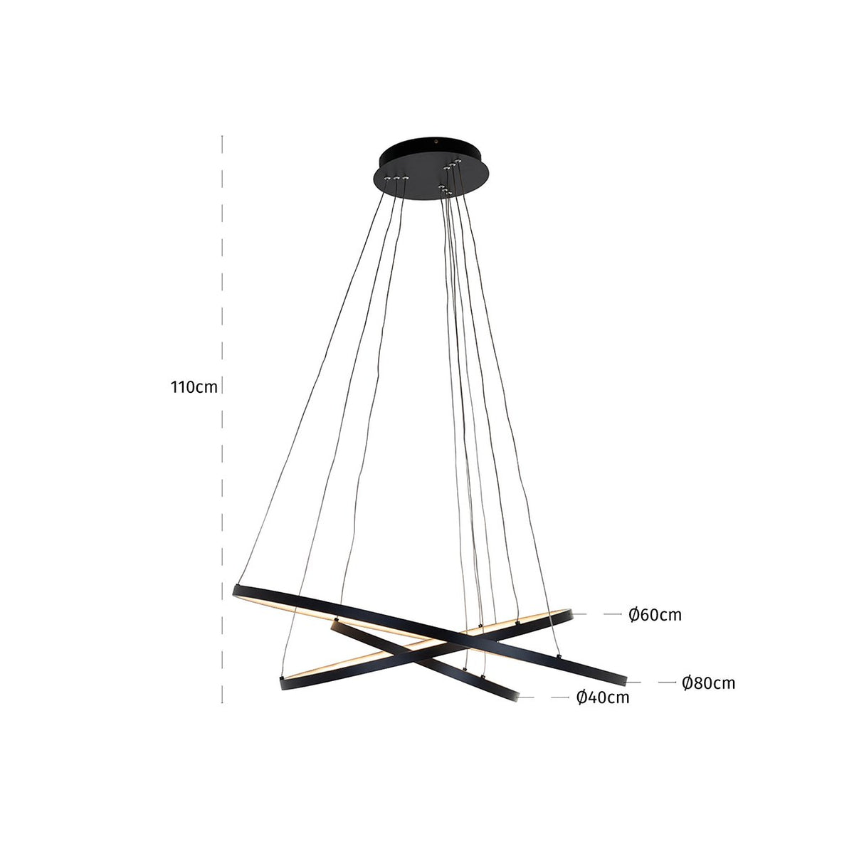 Hanglamp Amira zwart (Black) van Richmond Interiors – Luxe comfort op maat van PureWonen. Vraag naar de beste prijs.