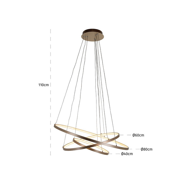 Hanglamp Amira goud (Gold) van Richmond Interiors – Luxe comfort op maat van PureWonen. Vraag naar de beste prijs.