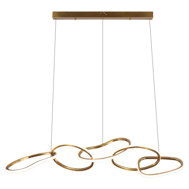 Hanglamp Flyn (Brushed Gold) van Richmond Interiors – Luxe comfort op maat van PureWonen. Vraag naar de beste prijs.