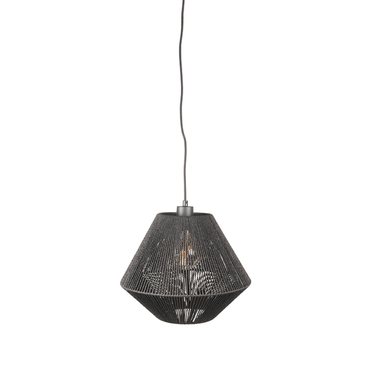 LABEL51 Hanglamp Ibiza - Zwart - Jute - 1-Lichts van LABEL51 – Luxe comfort op maat van PureWonen. Vraag naar de beste prijs.