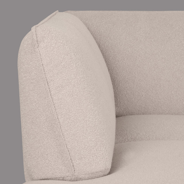 LABEL51 Hoekbank Pesaro - Naturel - Boucle - Links van LABEL51 – Luxe comfort op maat van PureWonen. Vraag naar de beste prijs.