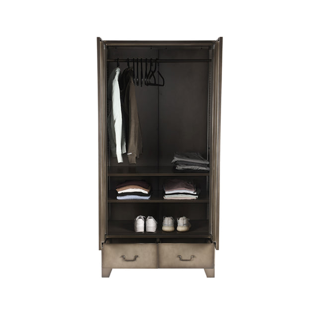 LABEL51 Bergkast Fence - Grijs - Metaal - 2-Deurs van LABEL51 – Luxe comfort op maat van PureWonen. Vraag naar de beste prijs.