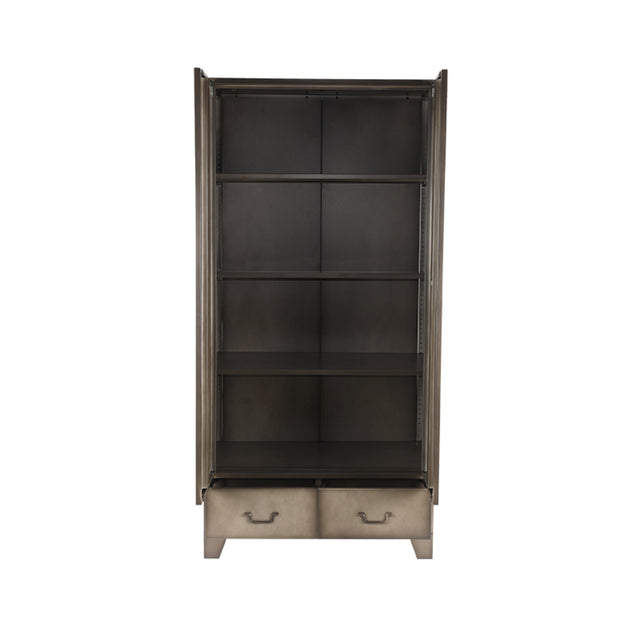 LABEL51 Bergkast Fence - Grijs - Metaal - 2-Deurs van LABEL51 – Luxe comfort op maat van PureWonen. Vraag naar de beste prijs.