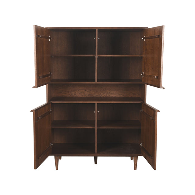 LABEL51 Bergkast Jule - Walnoot - Eiken - Hoge Kast van LABEL51 – Luxe comfort op maat van PureWonen. Vraag naar de beste prijs.