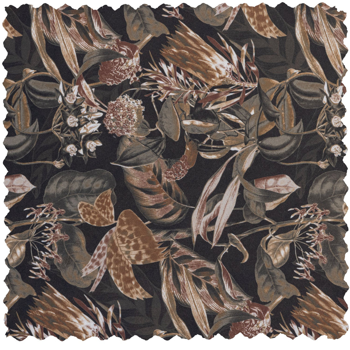 Vogue Eetkamerstoel Velvet Bouquet Zwart