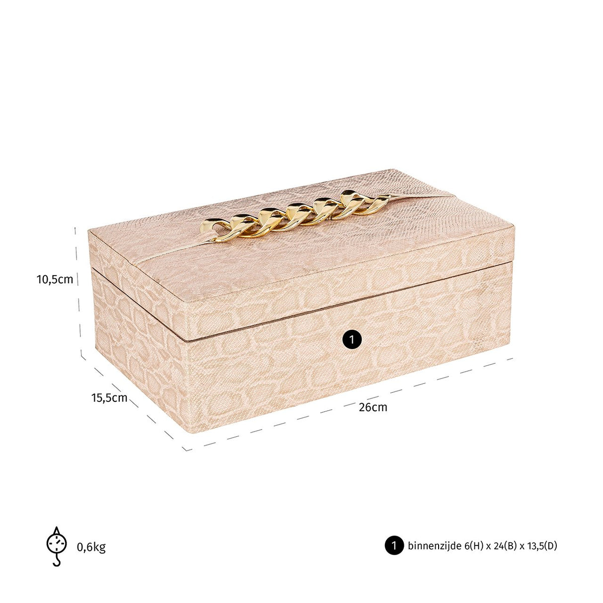 Opbergbox Noell roze (Pink) van Richmond Interiors – Luxe comfort op maat van PureWonen. Vraag naar de beste prijs.