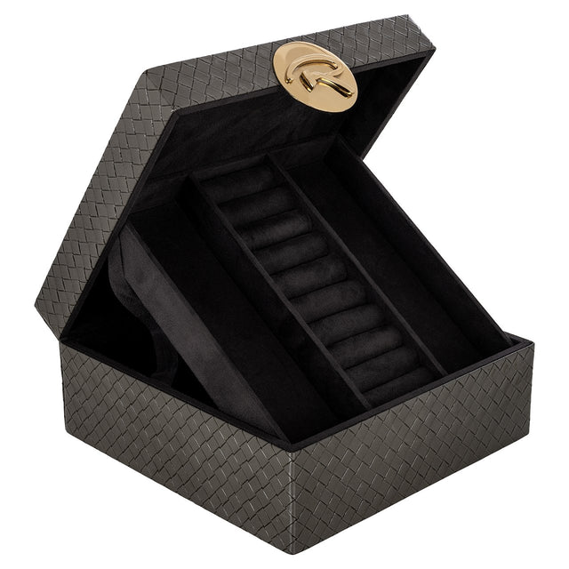 Juwelenbox Rosaly groot antracite (Antraciet) van Richmond Interiors - laagste prijs offerte van PureWonen
