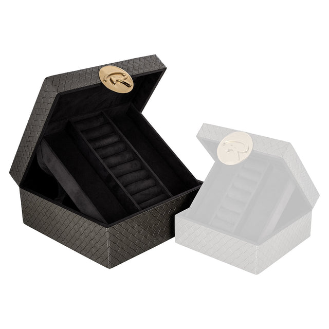Juwelenbox Rosaly groot antracite (Antraciet) van Richmond Interiors - laagste prijs offerte van PureWonen
