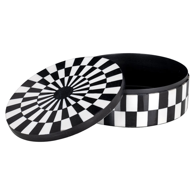 Opbergbox Nore (Black/white) van Richmond Interiors – Luxe comfort op maat van PureWonen. Vraag naar de beste prijs.