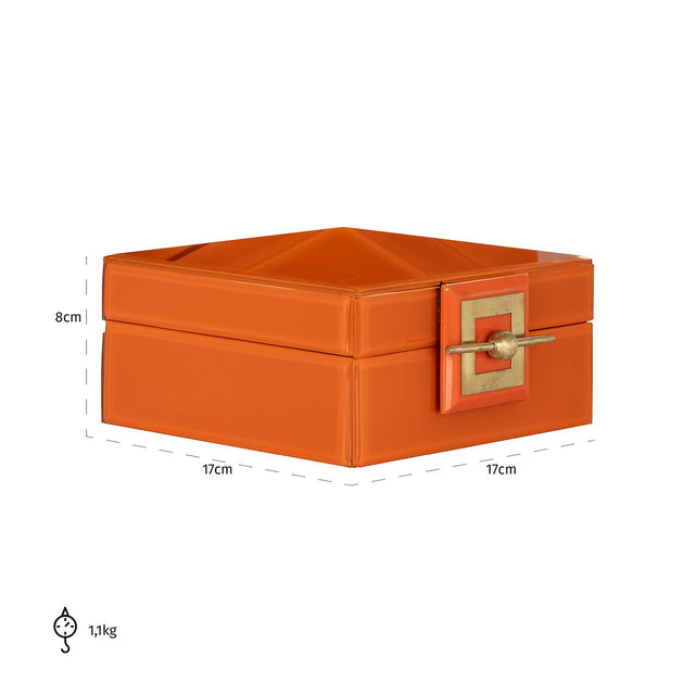 Juwelen box Bodine oranje klein van Richmond Interiors – Luxe comfort op maat van PureWonen. Vraag naar de beste prijs.