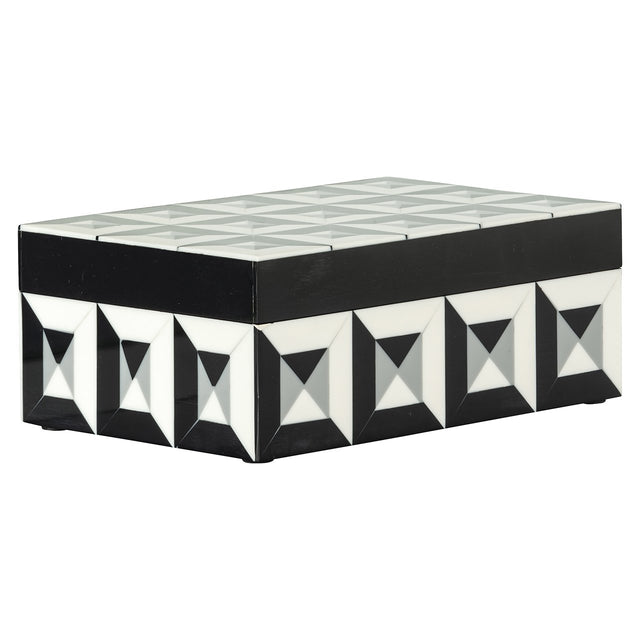 Juwelenbox Licia (Black/white) van Richmond Interiors – Luxe comfort op maat van PureWonen. Vraag naar de beste prijs.