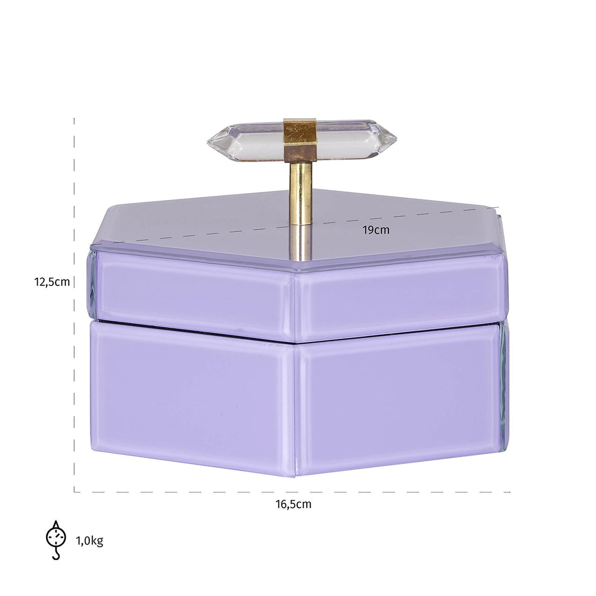 Opbergbox Jutta klein (Purple) van Richmond Interiors – Luxe comfort op maat van PureWonen. Vraag naar de beste prijs.