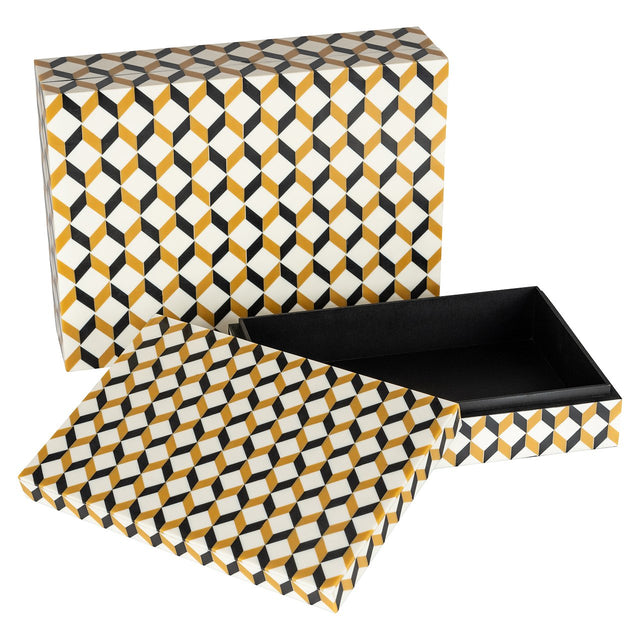 Opbergbox Frences set van 2 (Black/gold) van Richmond Interiors – Luxe comfort op maat van PureWonen. Vraag naar de beste prijs.