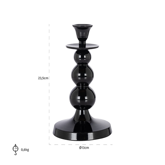 Kandelaar Ryan zwart van Richmond Interiors – Luxe comfort op maat van PureWonen. Vraag naar de beste prijs.