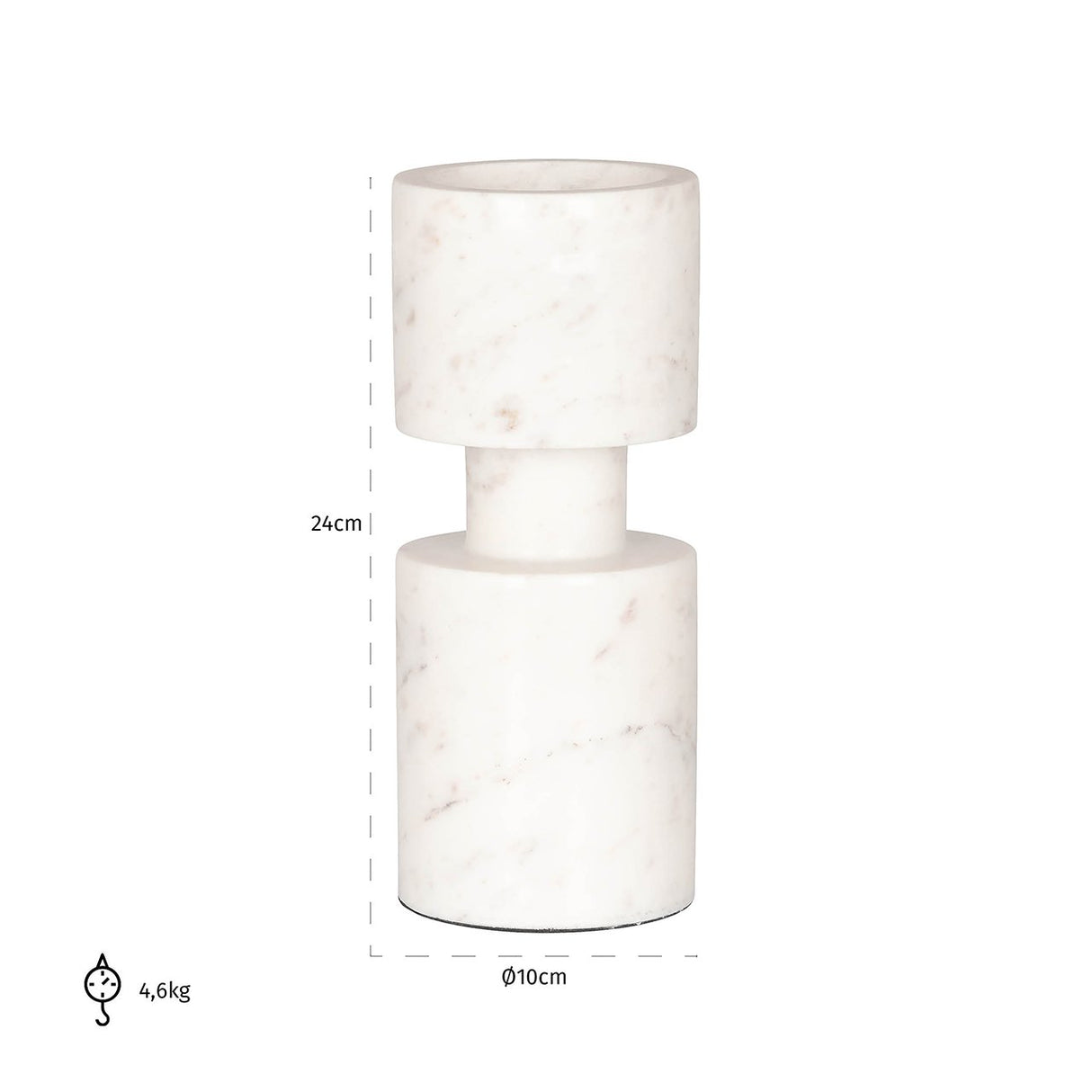 Kandelaar Melle groot (White) van Richmond Interiors – Luxe comfort op maat van PureWonen. Vraag naar de beste prijs.