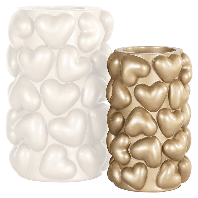 Kandelaar Anne hearts klein (Gold) van Richmond Interiors – Luxe comfort op maat van PureWonen. Vraag naar de beste prijs.